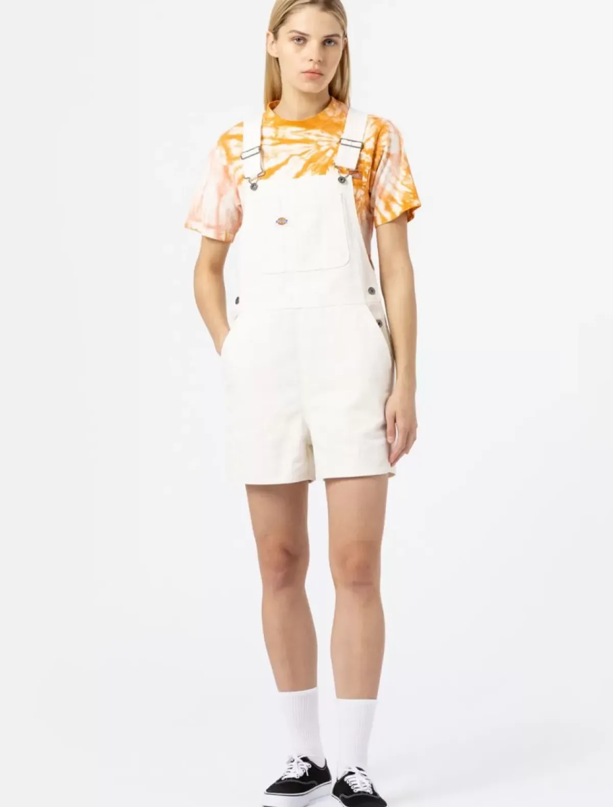 Shop Duck Canvas Short Bib Women Bib Overalls|Dungarees & Coveralls