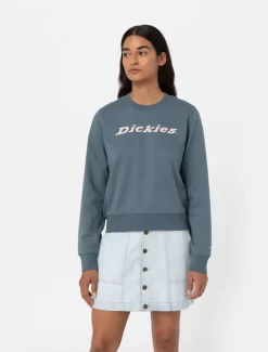 Discount Heavyweight Wordmark Crew Neck Fleece Women Work Sweatshirts & Hoodies