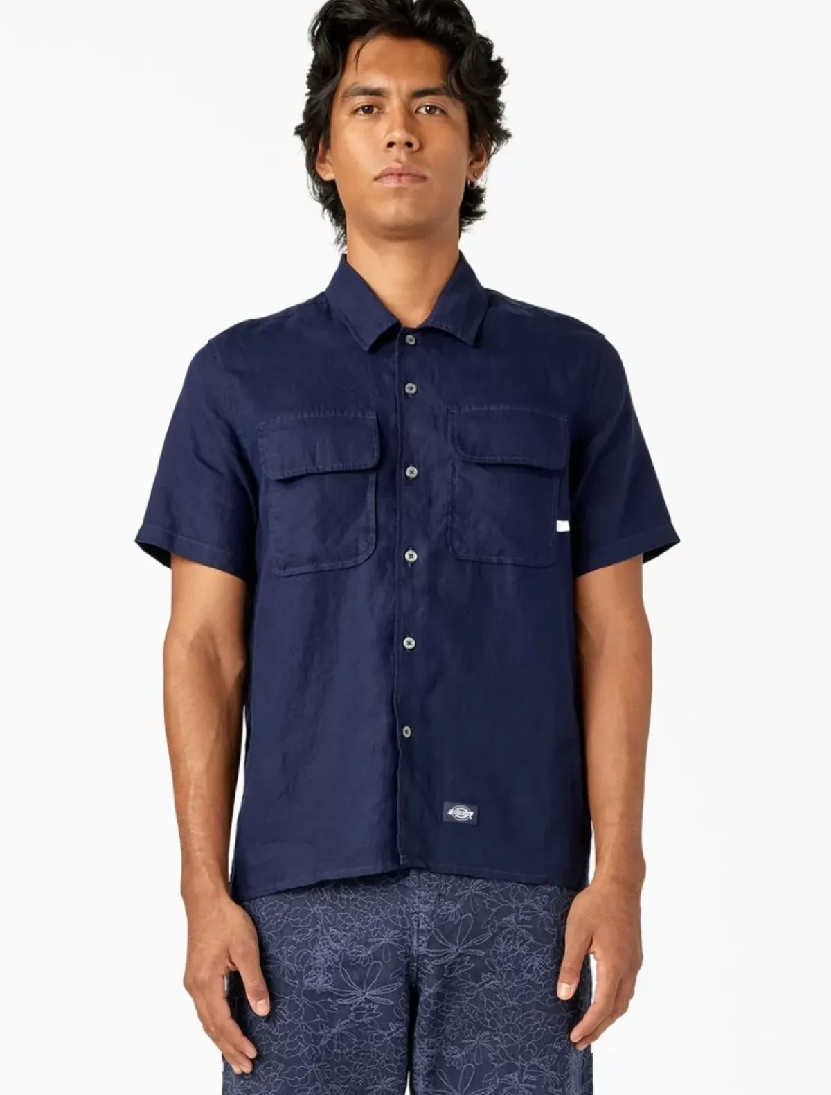 Outlet Linen Short Sleeve Work Shirt Collabs & Collections|Shirts