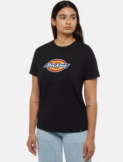 Fashion Tricolour Logo T-Shirt Women Work T-shirts