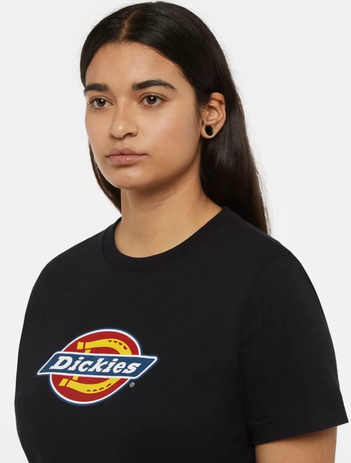 Fashion Tricolour Logo T-Shirt Women Work T-shirts